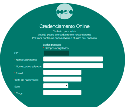 Sistema de credenciamento